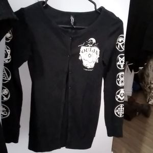 Liquor Brand Ouija Ladies Cardigan 100% Polyester Size Small